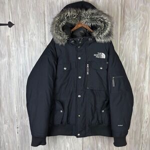VTG The North Face Gotham Jacket Down Parka HyVent TNF Black‎ ANH4 Sz M Gorpcore
